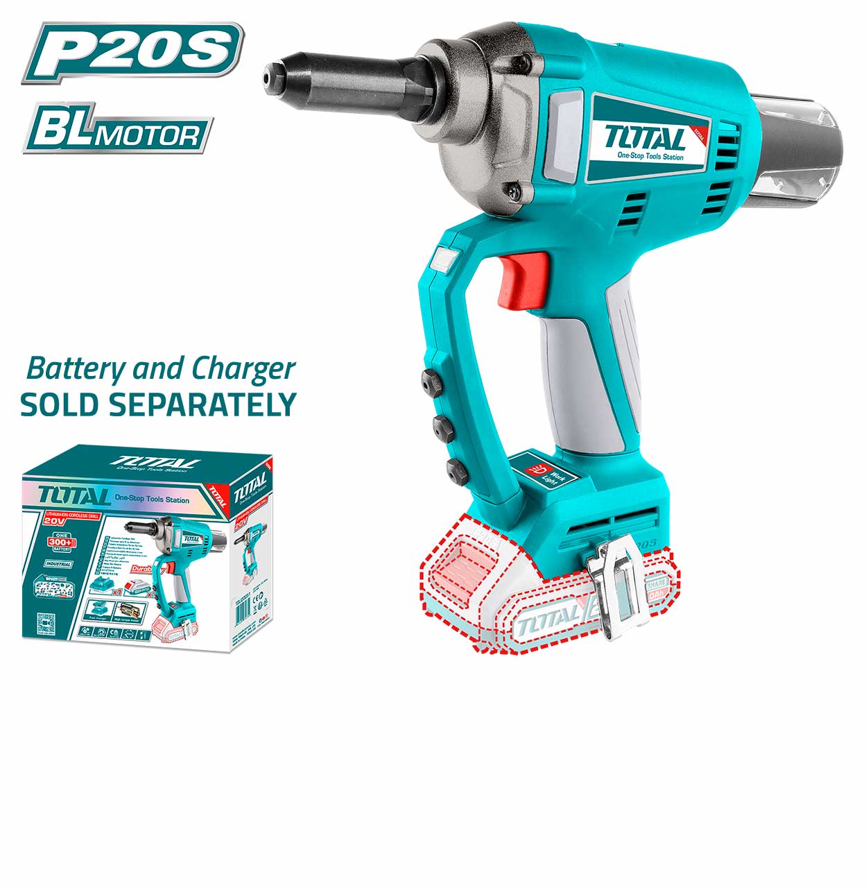Rivet Gun - 9 / Cordless Lithium Ion