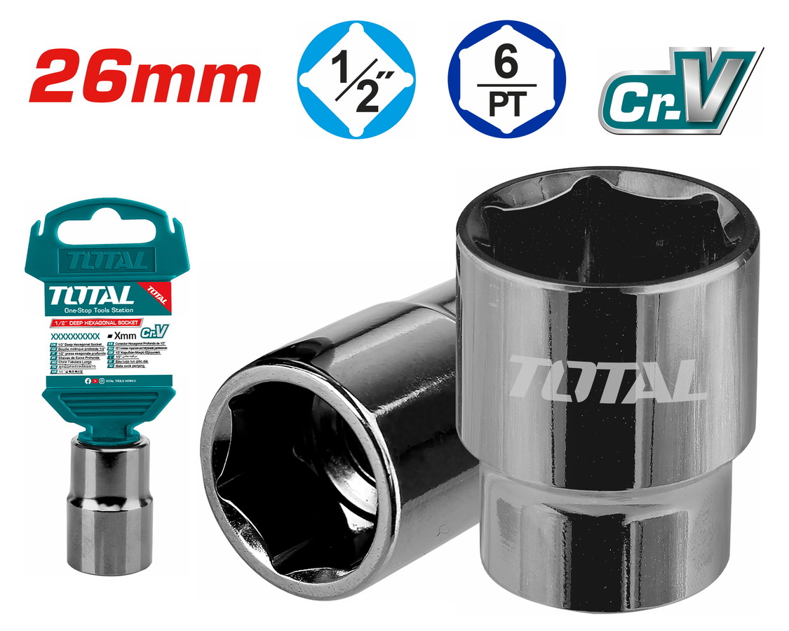Socket Spanner Hexagonal 1/2"