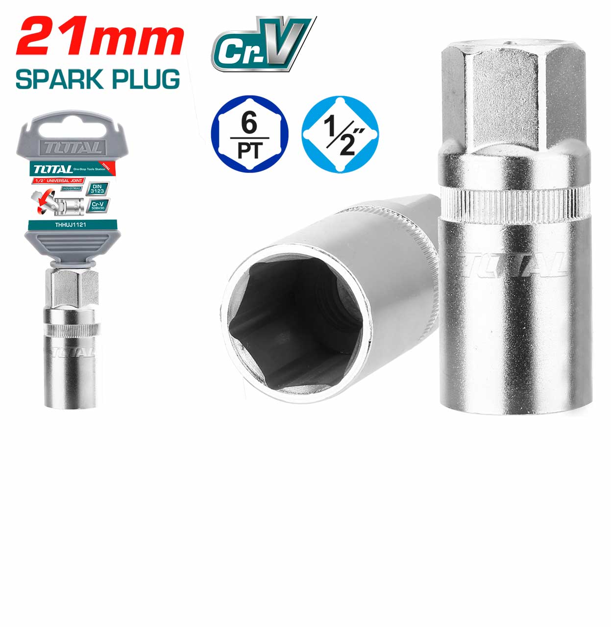Socket Spanner - Spark Plug Socket / 1/2"