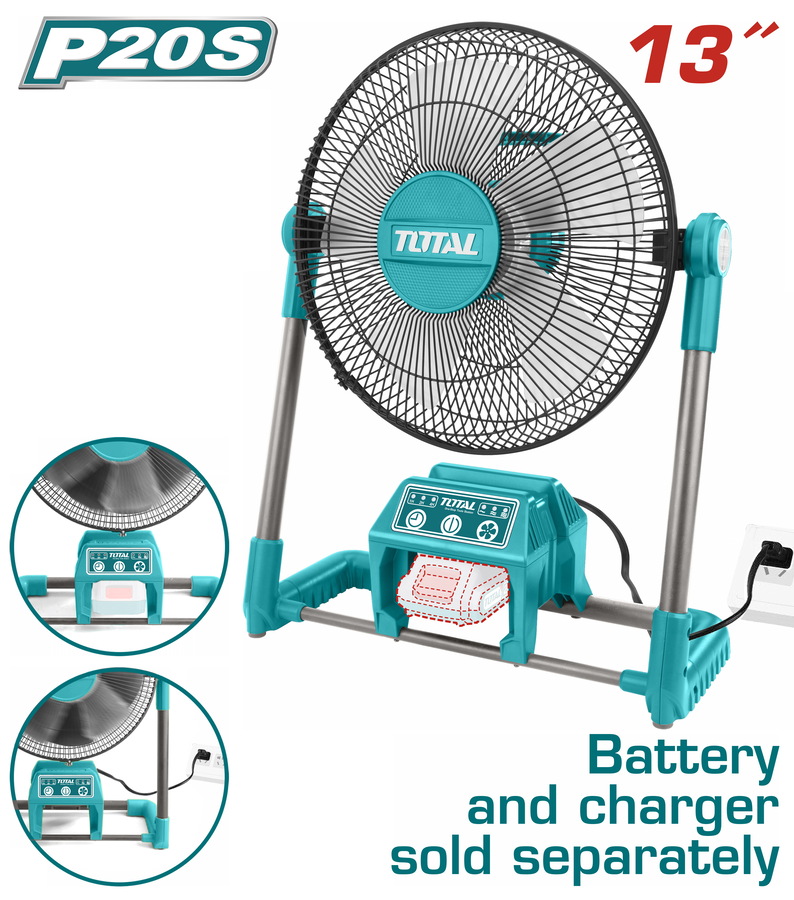 Fan - Plus Option Of Cordless Lithium-Ion