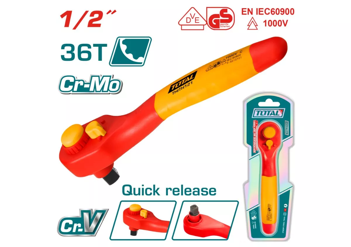 Ratchet Wrench - 7 / Insulated 1/2"
