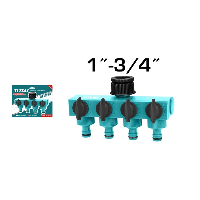 Garden Water Hose Connector - 9 / 4 Way / Plastic