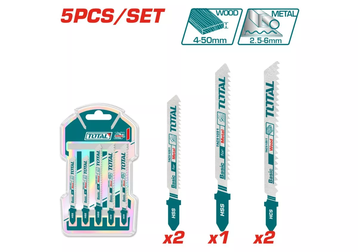 Jigsaw Blade 5 / 5Pcs/Set (Wood / Metal / Aluminium)