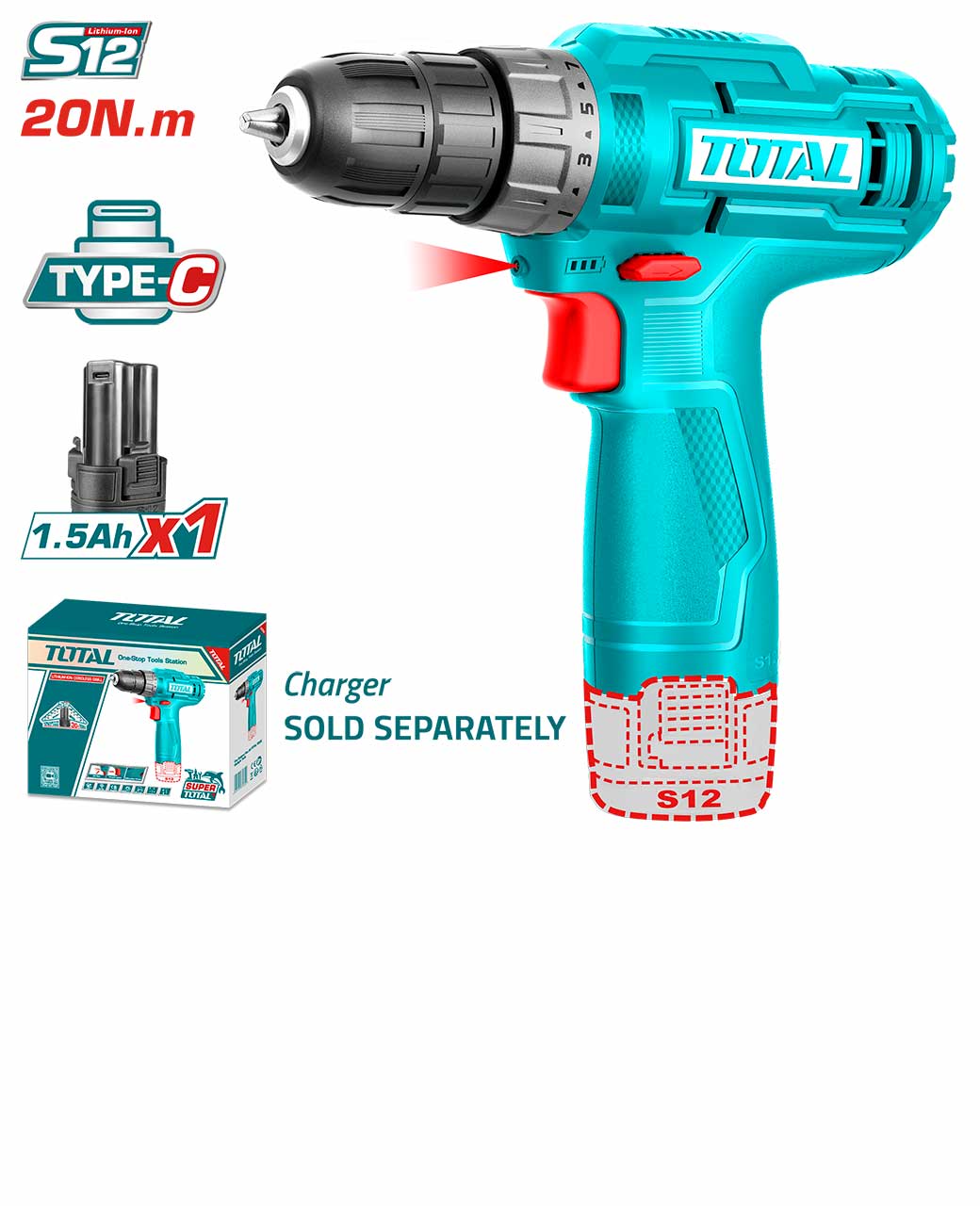 Drill Machine / Cordless Li- Ion - 2