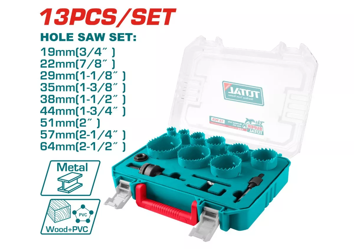 Hole Saw Set - 6 / Bi-Metal 13Pcs/Set