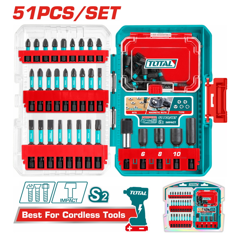 Screw Driver Bit Impact - 9.991 / 51Pcs/Set