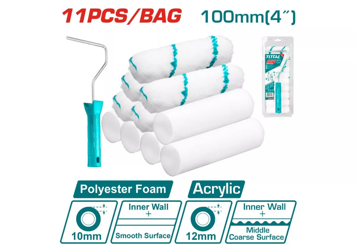 Paint Roller Brush - 9.1 / 12Pcs/Set