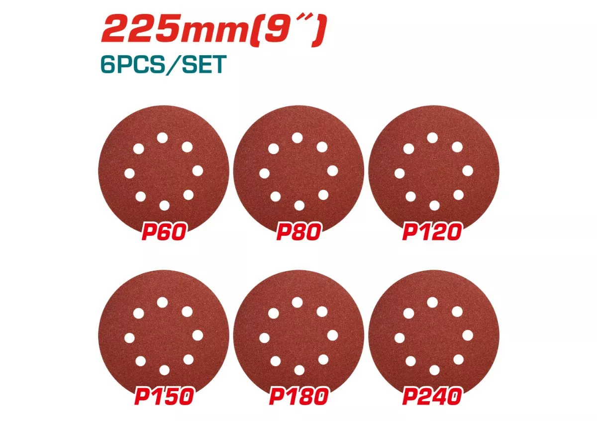 Sand Paper - 9.9992 / For Random Drywall Sander 6Pcs/Set