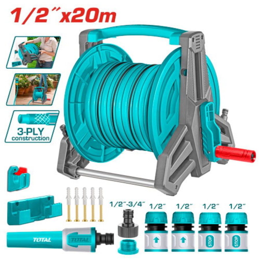 Garden Water Hose - 2 / Hose Reel Set