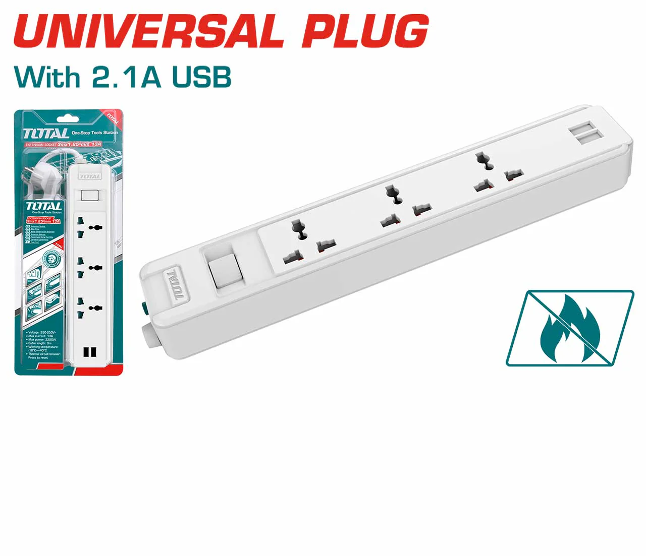 Extension Cable / 3 Way Socket