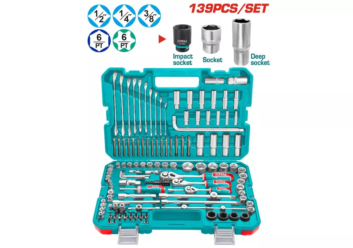 Tool Box Set - 9.998 / Spanner Combination / 139Pcs/Set