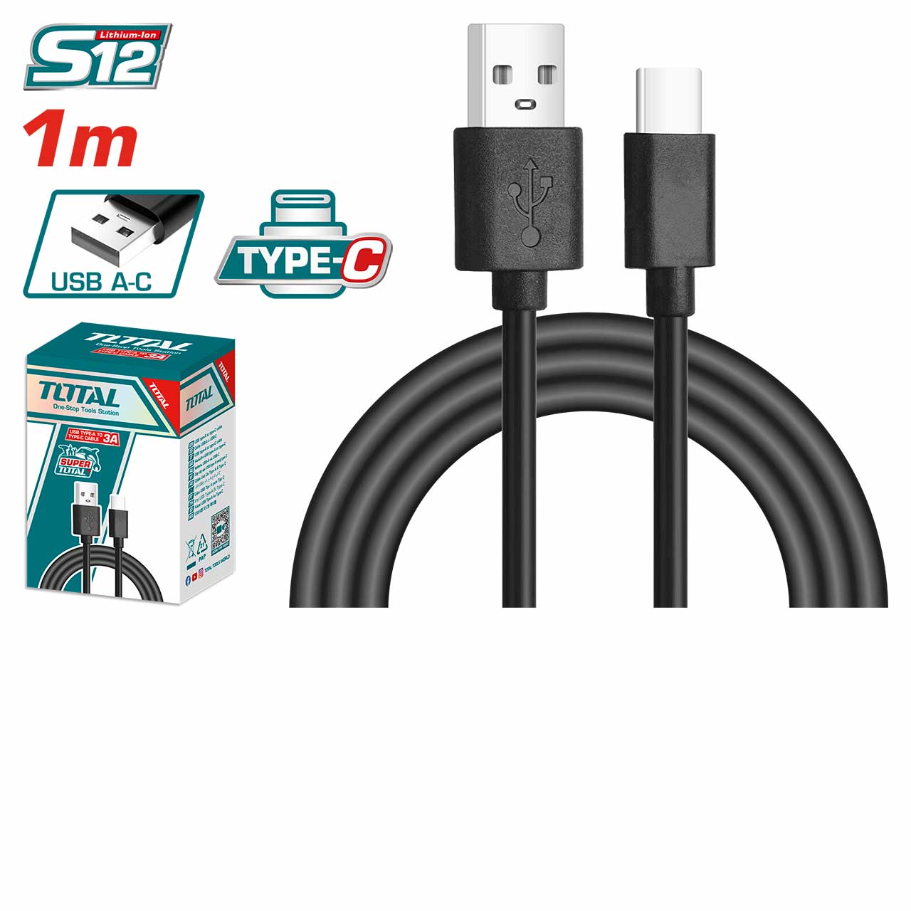 Cordless Charger 1 / Cable / Usb Type A To Type C Cable