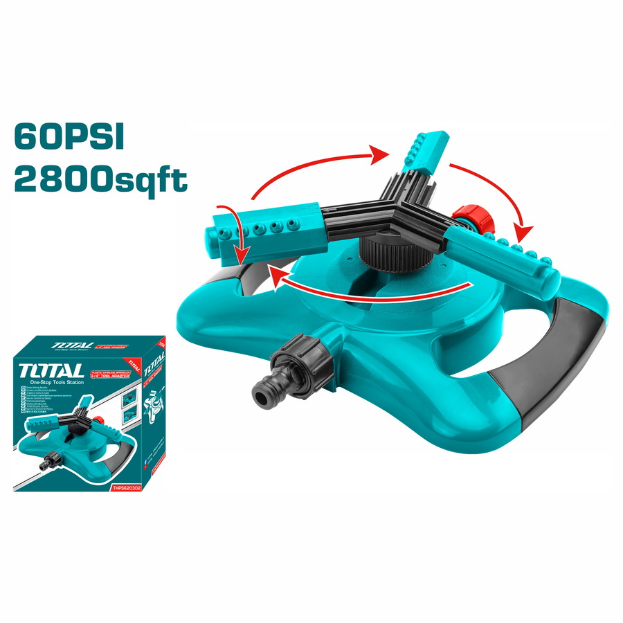 Garden Water Sprinkler - 7 / Whirling, Plastic