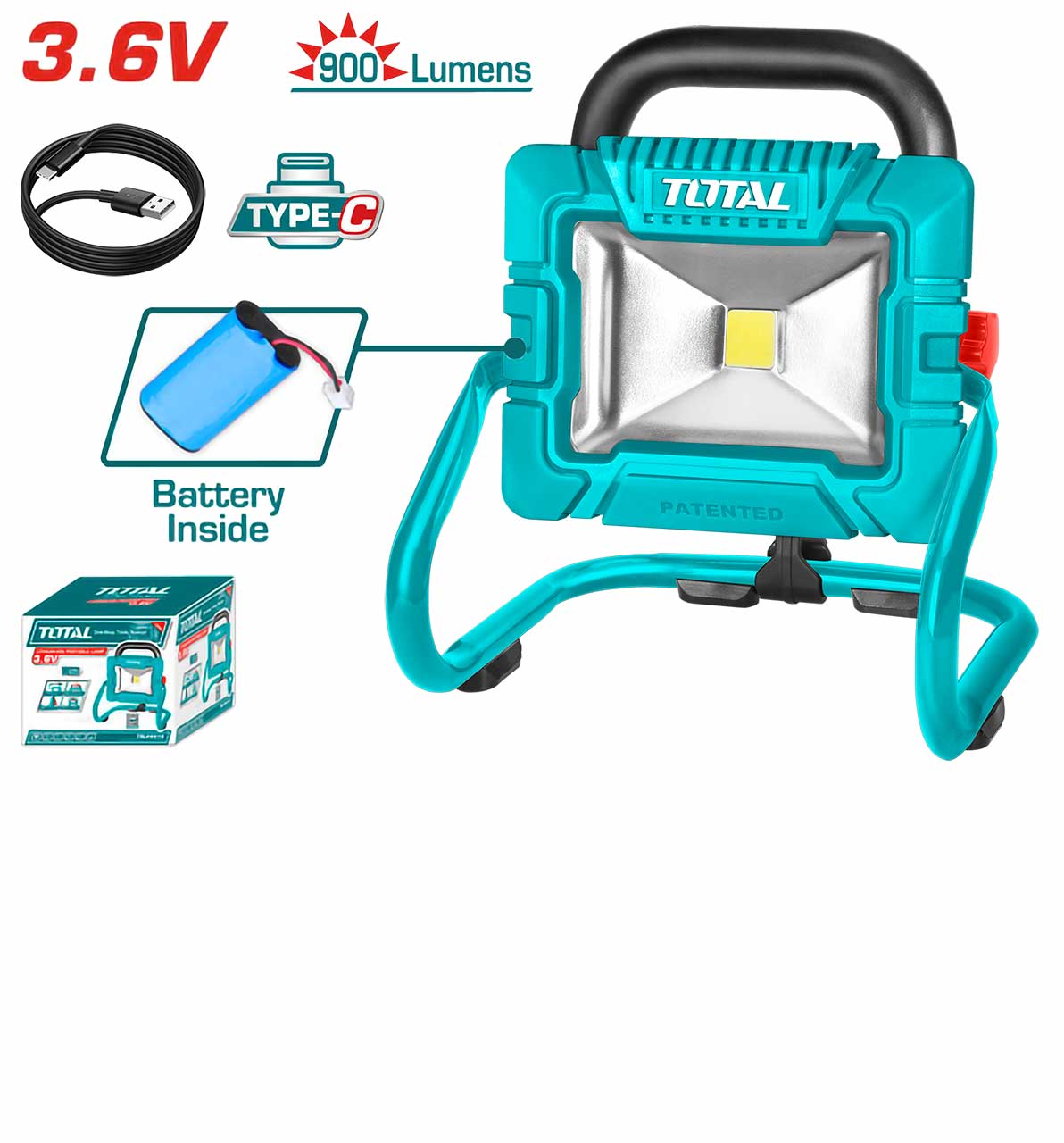 Flood Light - 4 / Work Lamp Cordless Lithium Ion