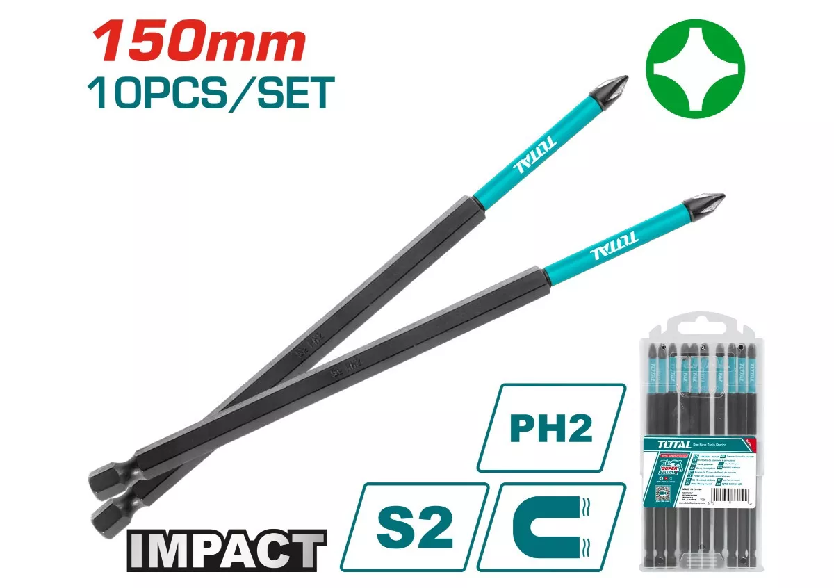 Screw Driver Bit Impact - 9.92/ 10Pcs/Set