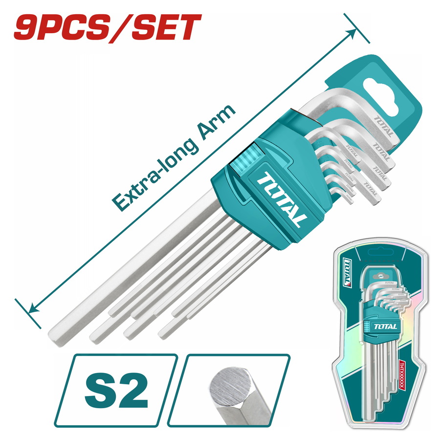 Allen Key - 4 Hex / 9Pcs/Set