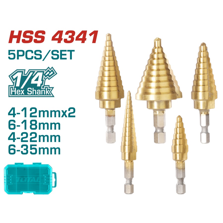 Drill Bit Step Drill Bit 9.2 / 5Pcs/Set / Hex Shank