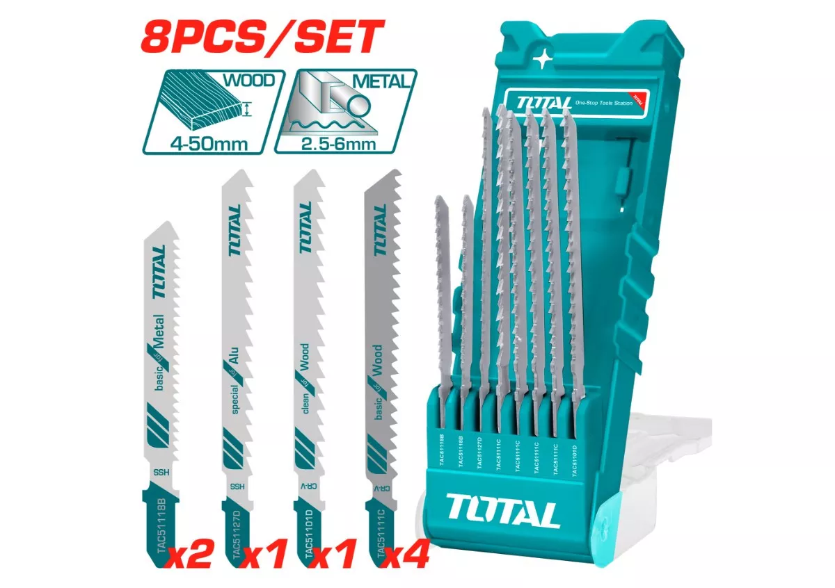 Jigsaw Blade 6 / 8Pcs/Set (Wood / Metal / Aluminium)