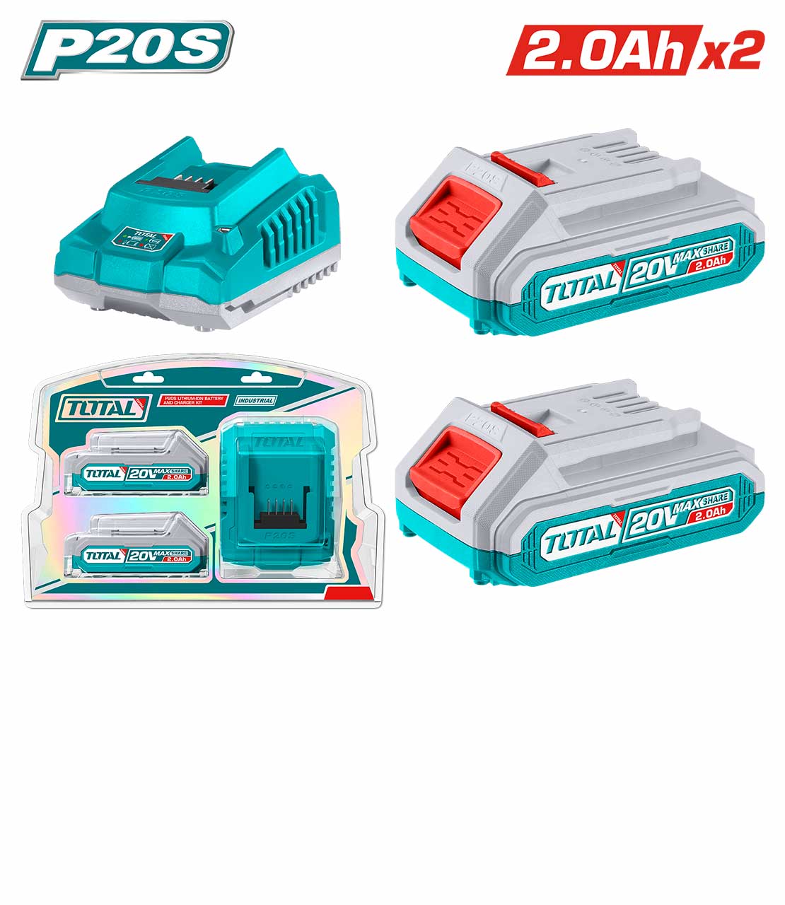 Cordless Battery - 9.3 / Cordless Charger Lithium Ion P20S Set