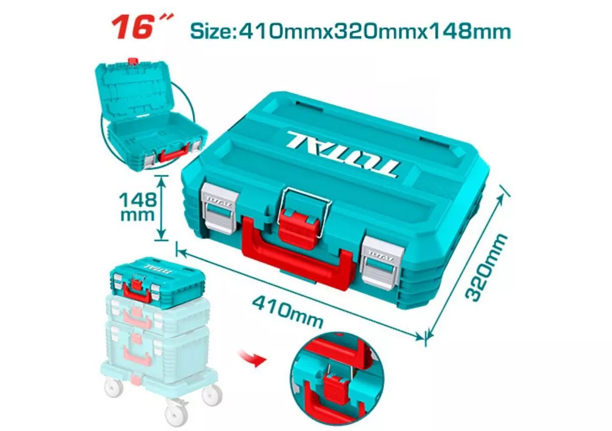 Tool Box Empty 3 / Plastic / Stackable