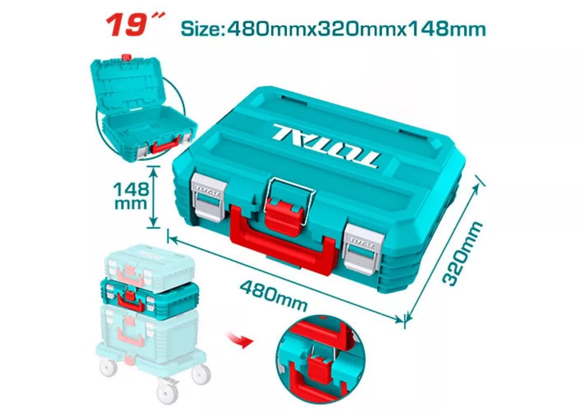 Tool Box Empty 4 / Plastic / Stackable