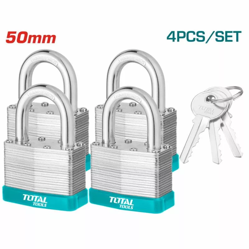 Padlock - 9.9995 / Laminated Key Alike 4Pcs/Set