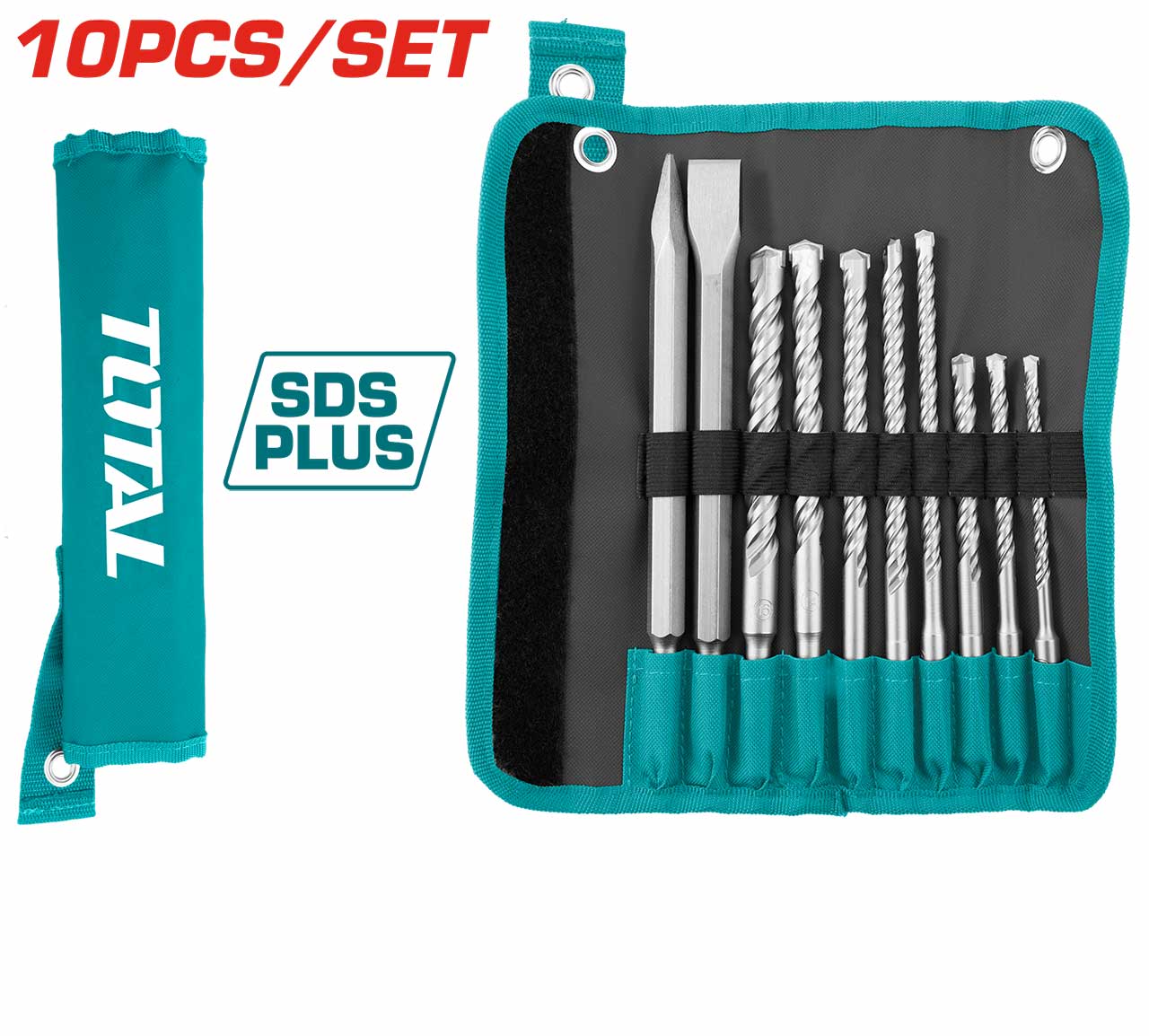 Drill Bit Set - 9.95 / Sds Plus / Hammer & Chisel Set / 10Pcs/Set