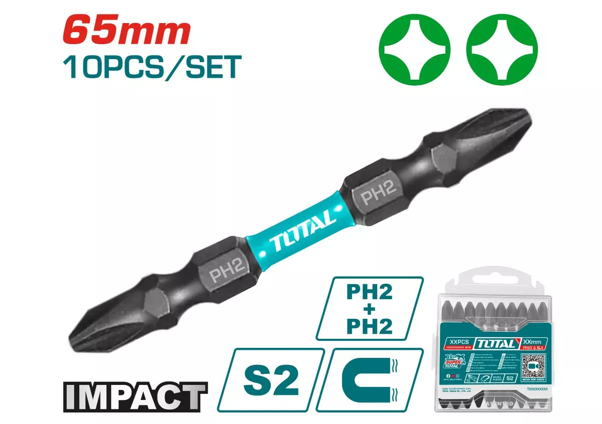 Screw Driver Bit Impact - 9.2 / 10Pcs/Set