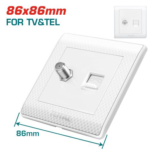 Switch/Socket - 6 Tv & Telephone Rj11