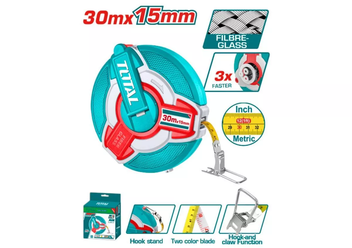 Measuring Tape - 5 / Fiber Glass / Round