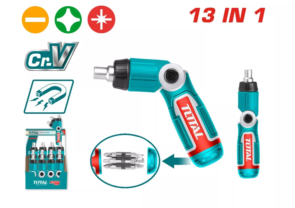 Screw Driver Bit Set - 9.2 / 13 In 1 / Ratchet Type