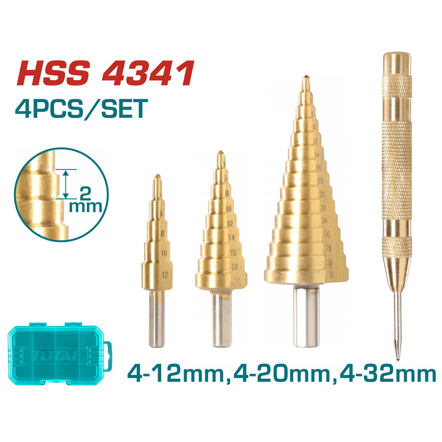 Drill Bit Step Drill Bit 9 / 3Pcs/Set