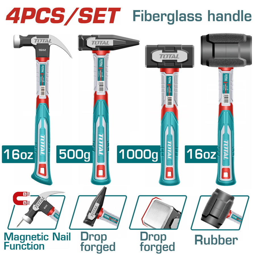 Hammer Set 4Pcs/Set