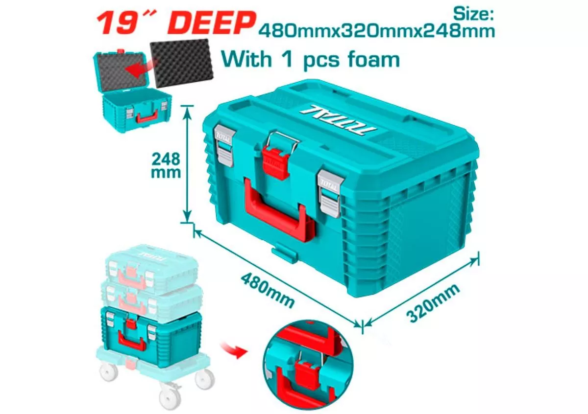 Tool Box Empty 5 / Plastic / Stackable