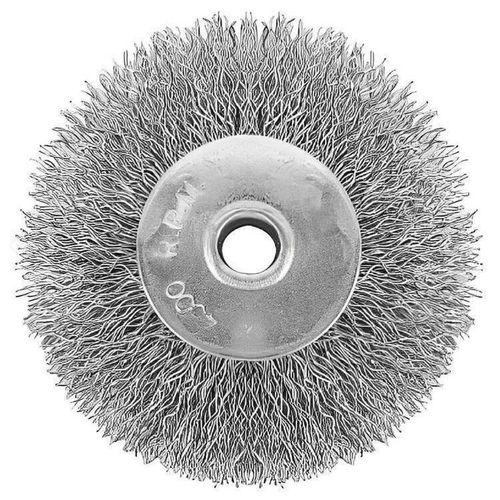 Wire Disc Brush, Soft / Silver