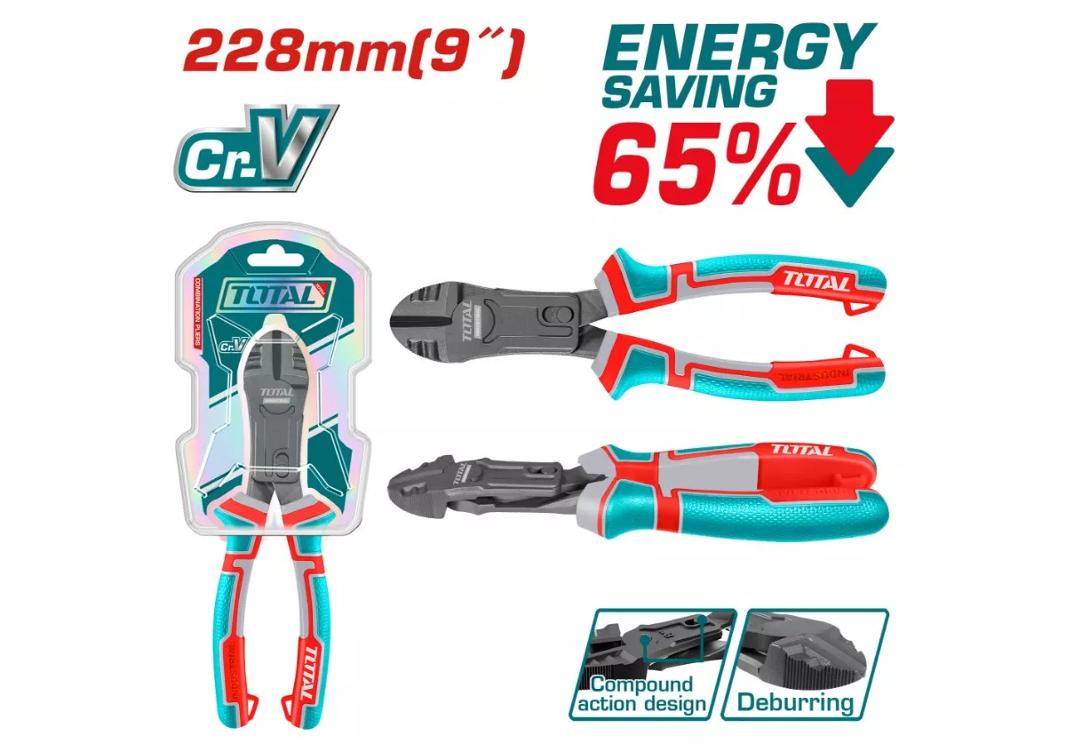 Plier Diagonal Cutting - 9.6 / Compound Action