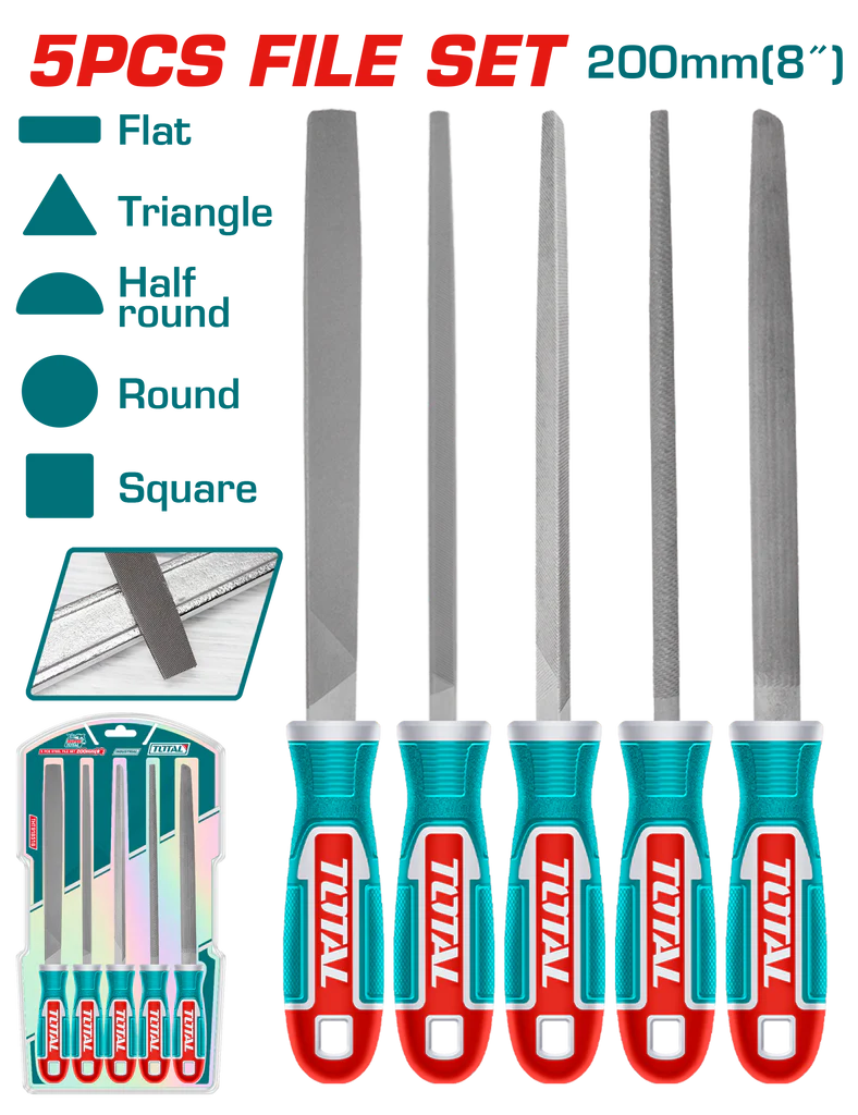 File Set 5Pcs/Set / 8" / Steel