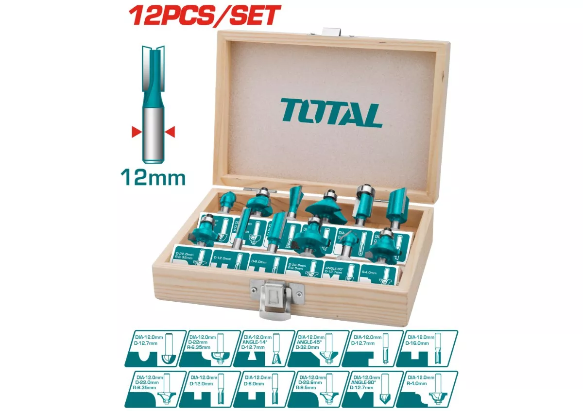 Router - 9.3 / Bit 12Mm, 24Pcs/Set