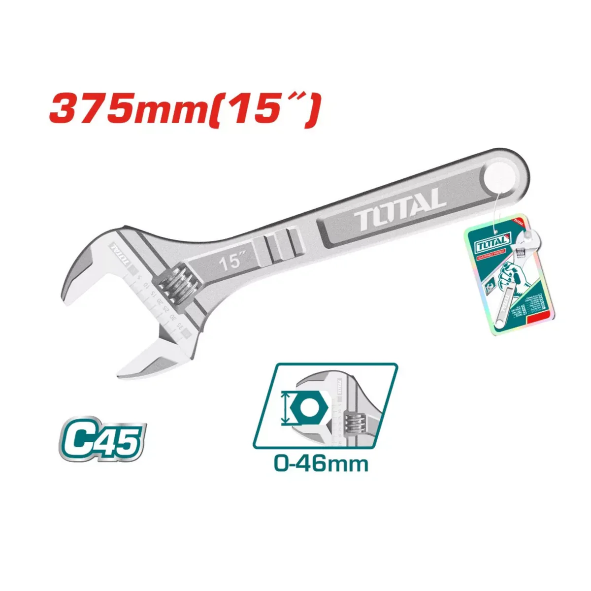 Adjustable Wrench - 375mm