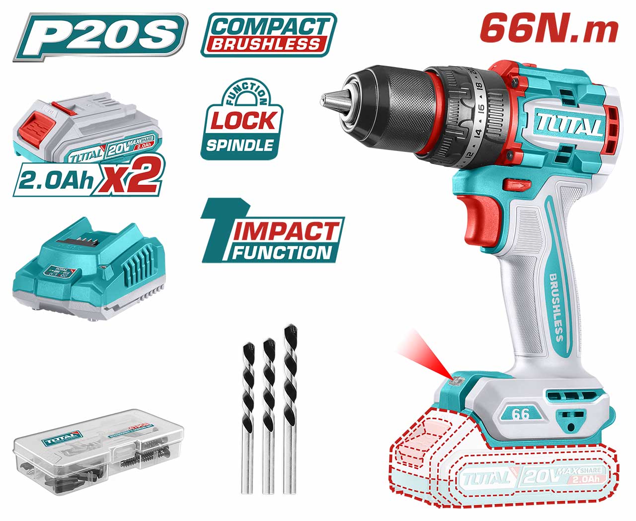Drill Machine / Cordless Li- Ion - 9.93