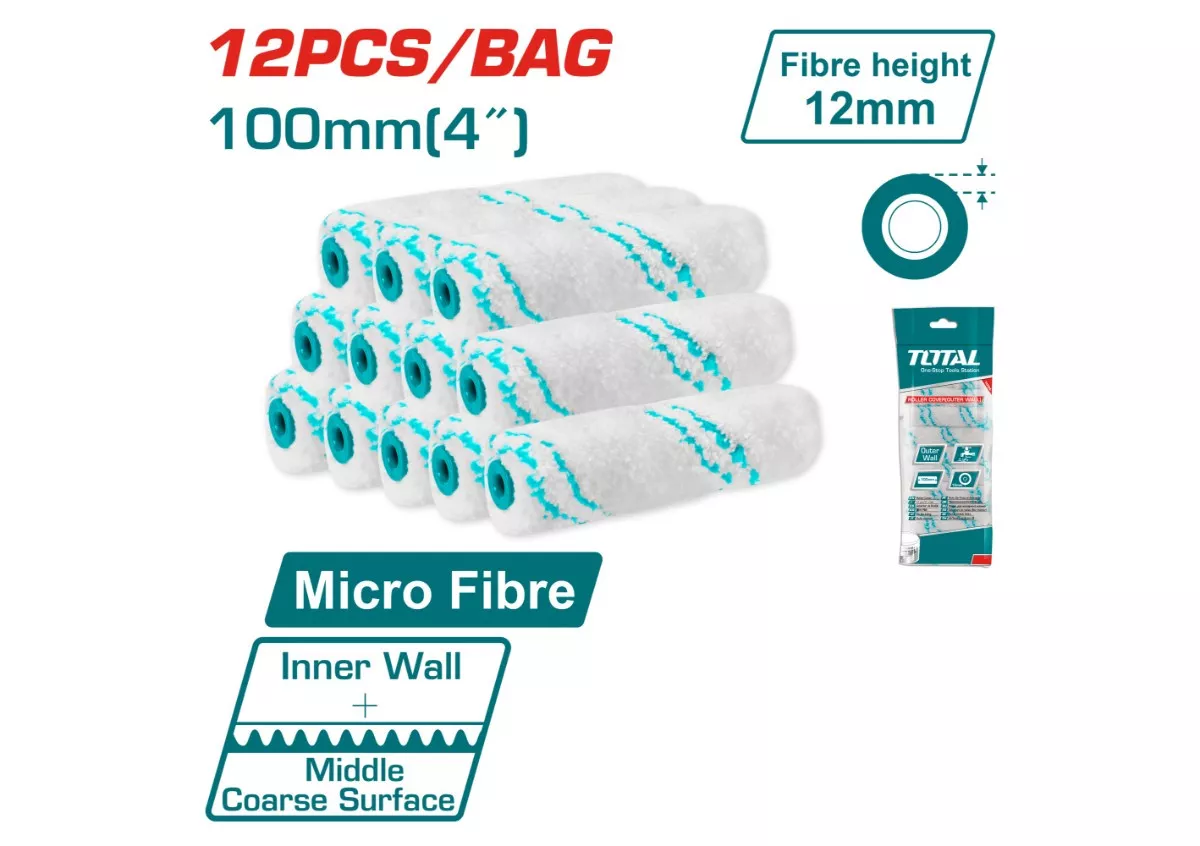 Paint Roller Brush Cover - 6 / Inner Wall / 12Pcs/Bag