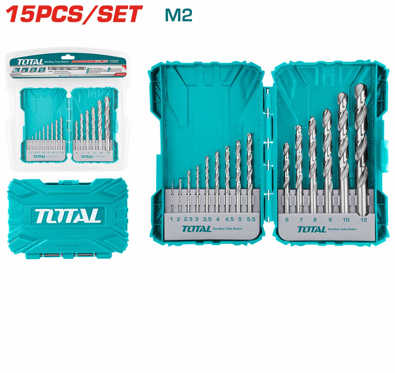Drill Bit Set - 9.7 / Hss / M2 15Pcs/Set