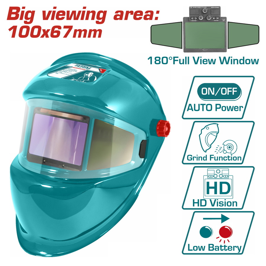 Welding - 9 / Shield Helmet Type, Auto Darkening