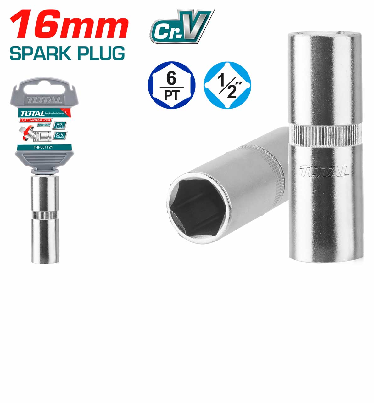 Socket Spanner - Spark Plug Socket / 1/2"