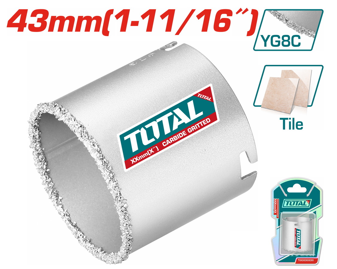 Hole Saw Carbide Gritted