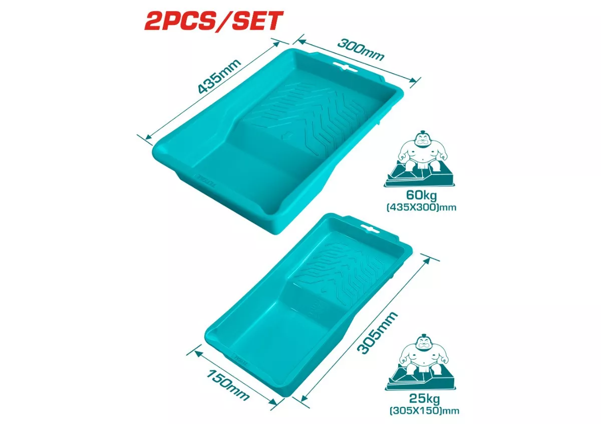 Paint Roller Brush - 9.6 / Tray/ 2Pcs/Set