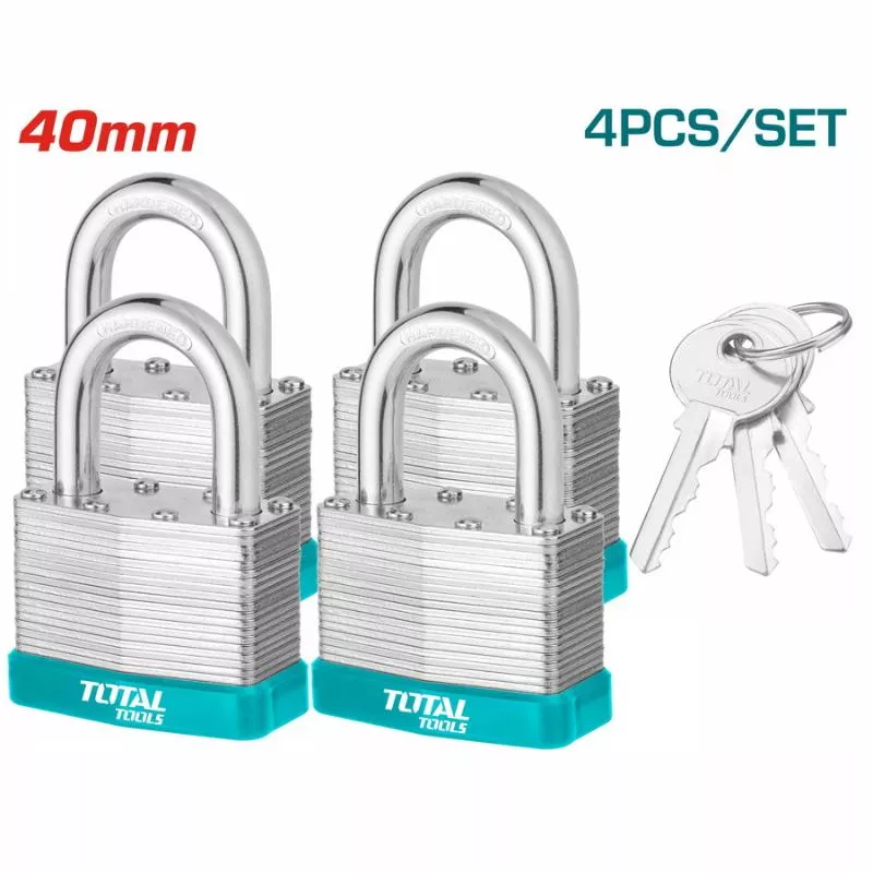 Padlock - 9.9994 / Laminated Key Alike 4Pcs/Set