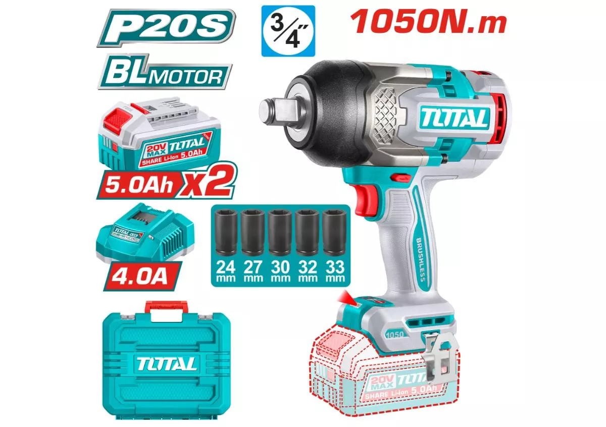 Impact Wrench - 9.6 / Cordless Lithium Ion