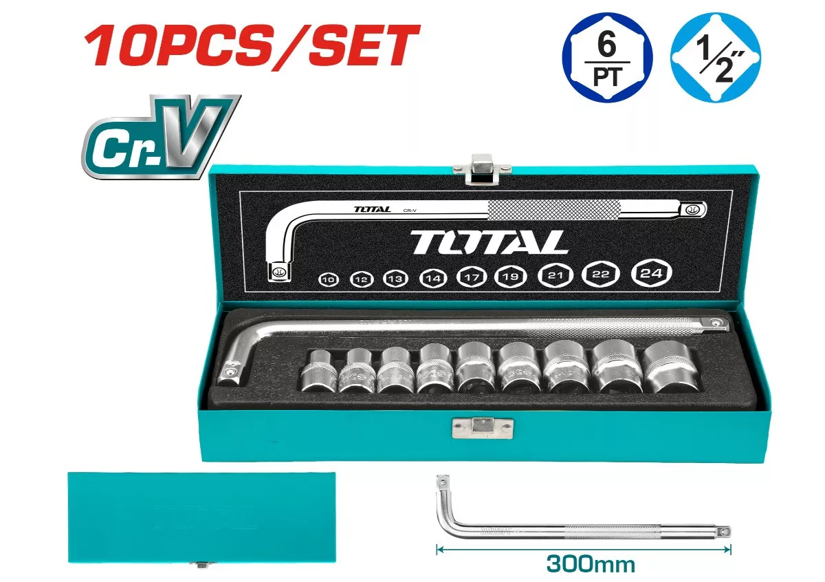 Socket Spanner Set - 9.1 / 1/2", 10Pcs/Set