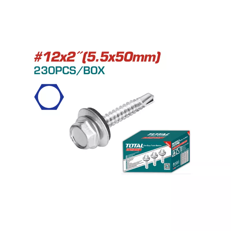 Screw - Self Drilling - 7 / Hex With Rubber Washer